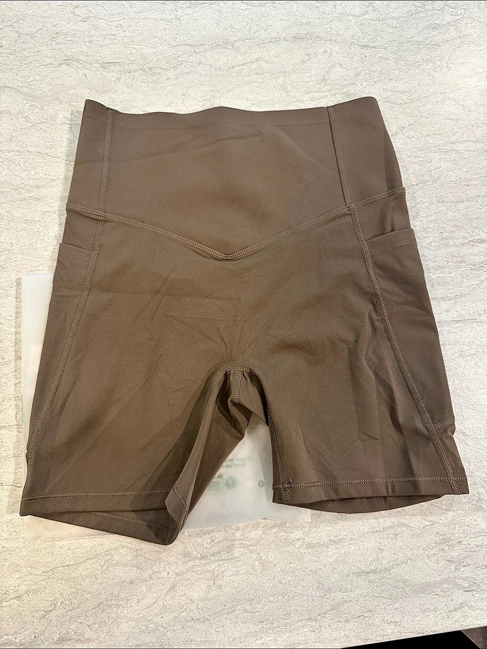 Halara UltraSculpt High Waisted Side Pocket Shaping Training Biker Shorts Bike